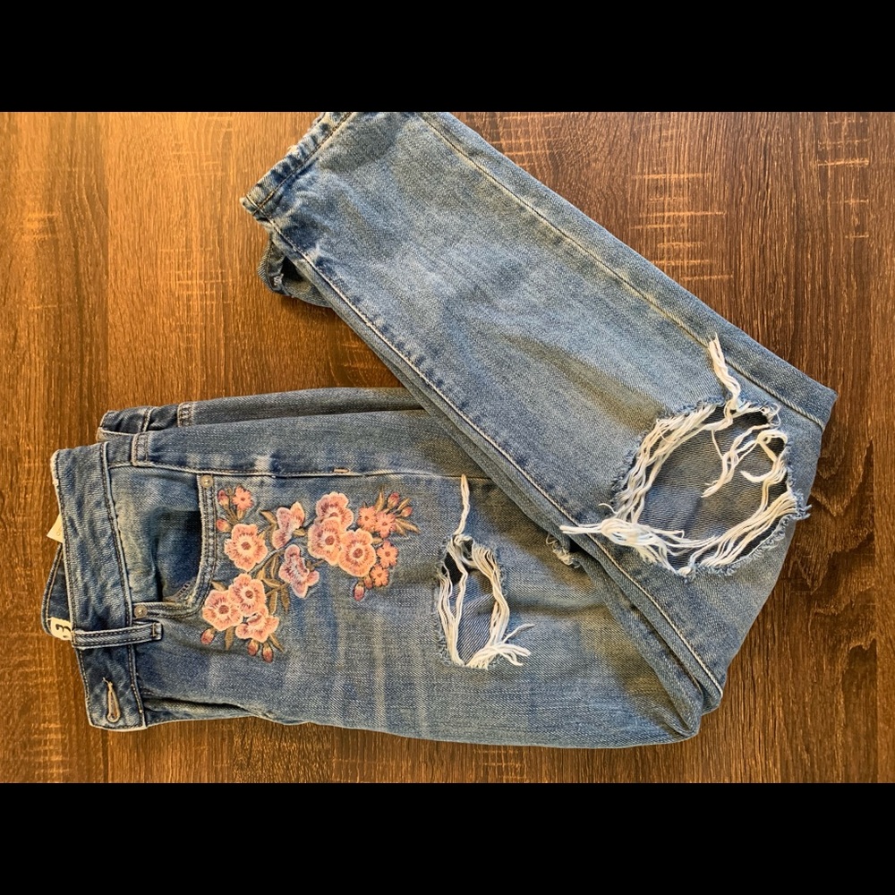 BOGO 20 Distressed mom jeans